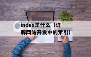 index是什么（详解网站开发中的索引）