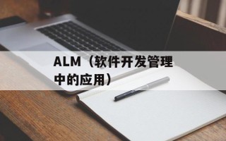 ALM（软件开发管理中的应用）