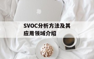 SVOC分析方法及其应用领域介绍
