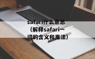 safari什么意思（解释safari一词的含义和用法）