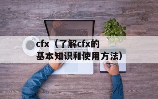 cfx（了解cfx的基本知识和使用方法）