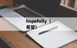 hopefully（希望）