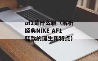 af1是什么鞋（解析经典NIKE AF1鞋款的诞生和特点）