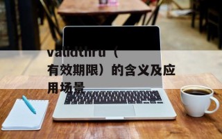 validthru（有效期限）的含义及应用场景