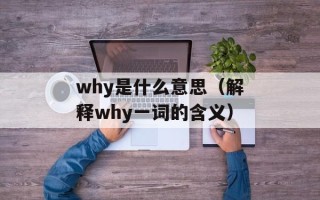 why是什么意思（解释why一词的含义）