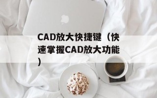 CAD放大快捷键（快速掌握CAD放大功能）