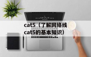 cat5（了解网络线cat5的基本知识）