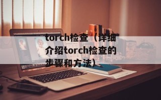 torch检查（详细介绍torch检查的步骤和方法）