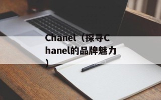 Chanel（探寻Chanel的品牌魅力）