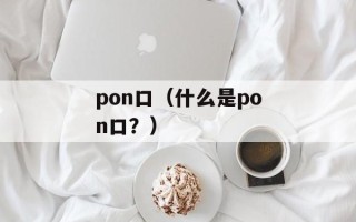 pon口（什么是pon口？）