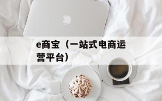 e商宝（一站式电商运营平台）