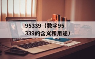 95339（数字95339的含义和用途）