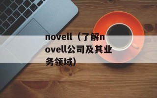 novell（了解novell公司及其业务领域）