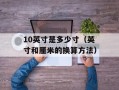 10英寸是多少寸（英寸和厘米的换算方法）
