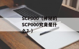 SCP000（神秘的SCP000究竟是什么？）