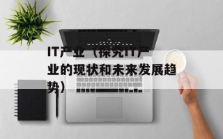 IT产业（探究IT产业的现状和未来发展趋势）