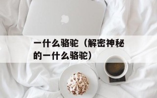 一什么骆驼（解密神秘的一什么骆驼）