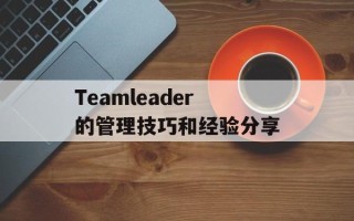 Teamleader的管理技巧和经验分享