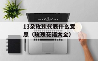 13朵玫瑰代表什么意思（玫瑰花语大全）