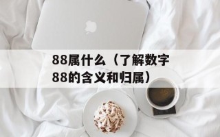 88属什么（了解数字88的含义和归属）