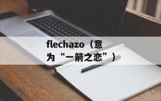 flechazo（意为“一箭之恋”）