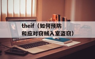 theif（如何预防和应对窃贼入室盗窃）