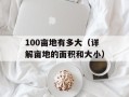100亩地有多大（详解亩地的面积和大小）