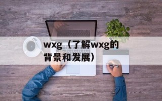 wxg（了解wxg的背景和发展）