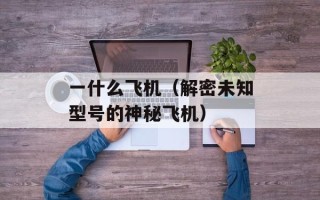 一什么飞机（解密未知型号的神秘飞机）