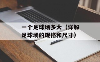一个足球场多大（详解足球场的规格和尺寸）