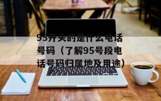 95开头的是什么电话号码（了解95号段电话号码归属地及用途）