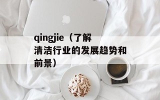 qingjie（了解清洁行业的发展趋势和前景）