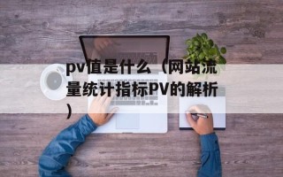 pv值是什么（网站流量统计指标PV的解析）