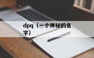dpq（一个神秘的名字）