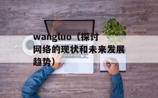 wangluo（探讨网络的现状和未来发展趋势）