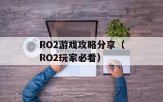 RO2游戏攻略分享（RO2玩家必看）