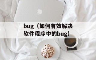bug（如何有效解决软件程序中的bug）