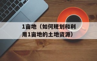 1亩地（如何规划和利用1亩地的土地资源）