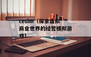 cesim（探索虚拟商业世界的经营模拟游戏）