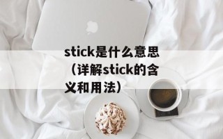 stick是什么意思（详解stick的含义和用法）