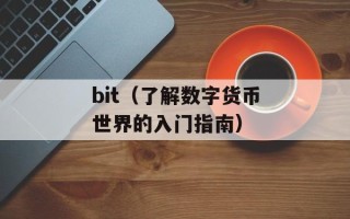 bit（了解数字货币世界的入门指南）
