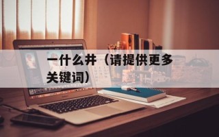 一什么井（请提供更多关键词）