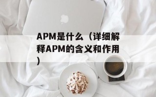 APM是什么（详细解释APM的含义和作用）