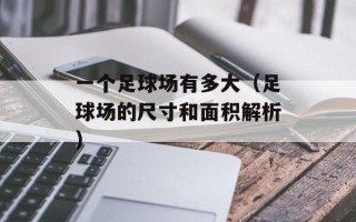 一个足球场有多大（足球场的尺寸和面积解析）