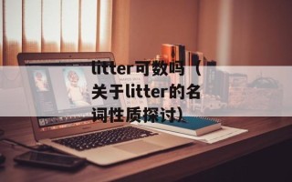 litter可数吗（关于litter的名词性质探讨）