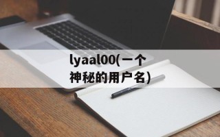 lyaal00(一个神秘的用户名)
