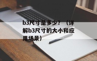 b3尺寸是多少？（详解b3尺寸的大小和应用场景）