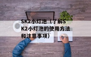 SK2小灯泡（了解SK2小灯泡的使用方法和注意事项）