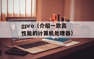 gpro（介绍一款高性能的计算机处理器）