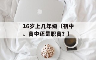 16岁上几年级（初中、高中还是职高？）